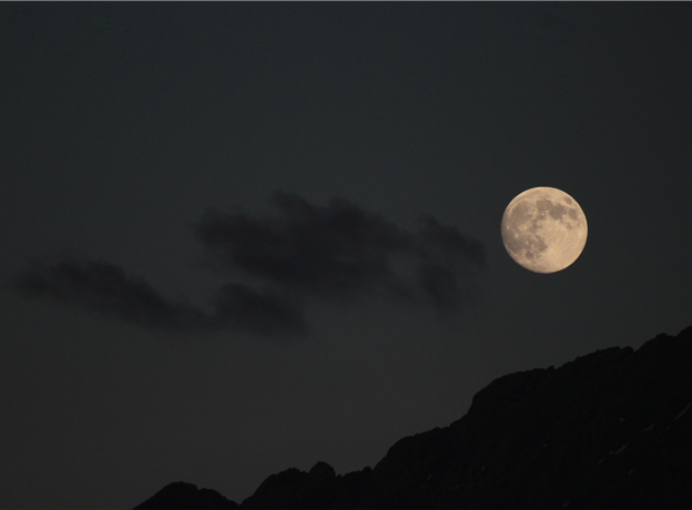 Full moon hike in Damüls