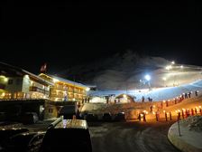 Night skiing in Faschina