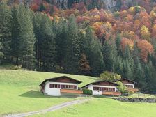 Bungalows - Chalet - Ferienhaus im Herbst