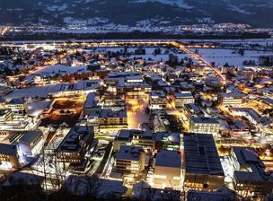 Vaduz im Fürstentum Liechtenstein