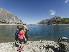 fishing at the Lünersee