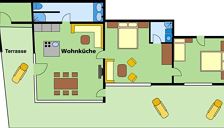 Apartment, shower and bath, toilet, 1 bed room