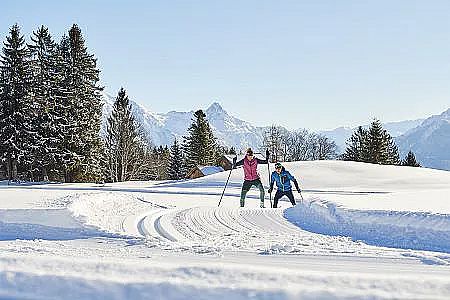 Langlaufen am Hochplateau Tschengla