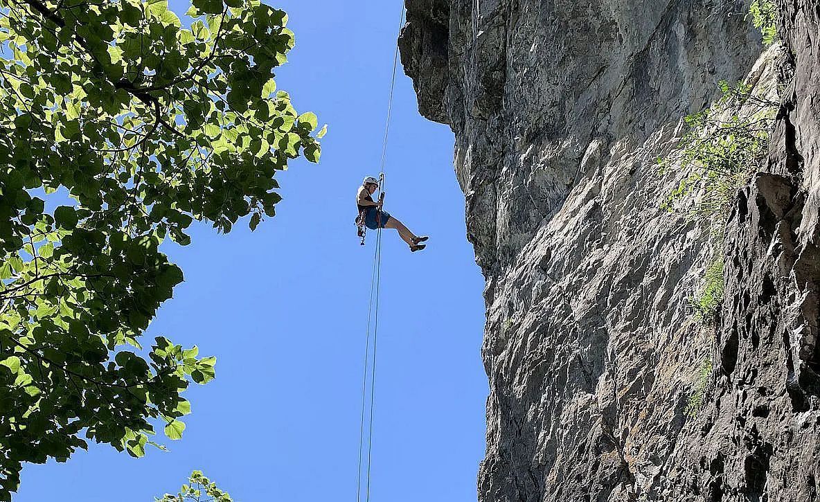 Hoch hinaus - ein Besuch im Klettergarten Hängender Stein